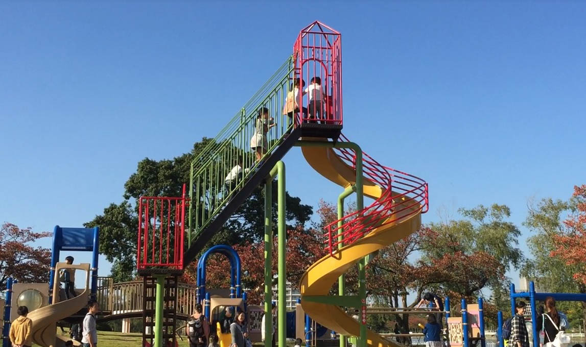 Kaisei-yama Park Numerous Play Equipment for Children to Enjoy!